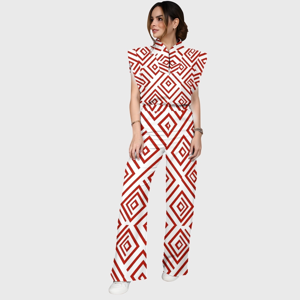 Women's Metallic Line Series Printed Scrub Set  SM04