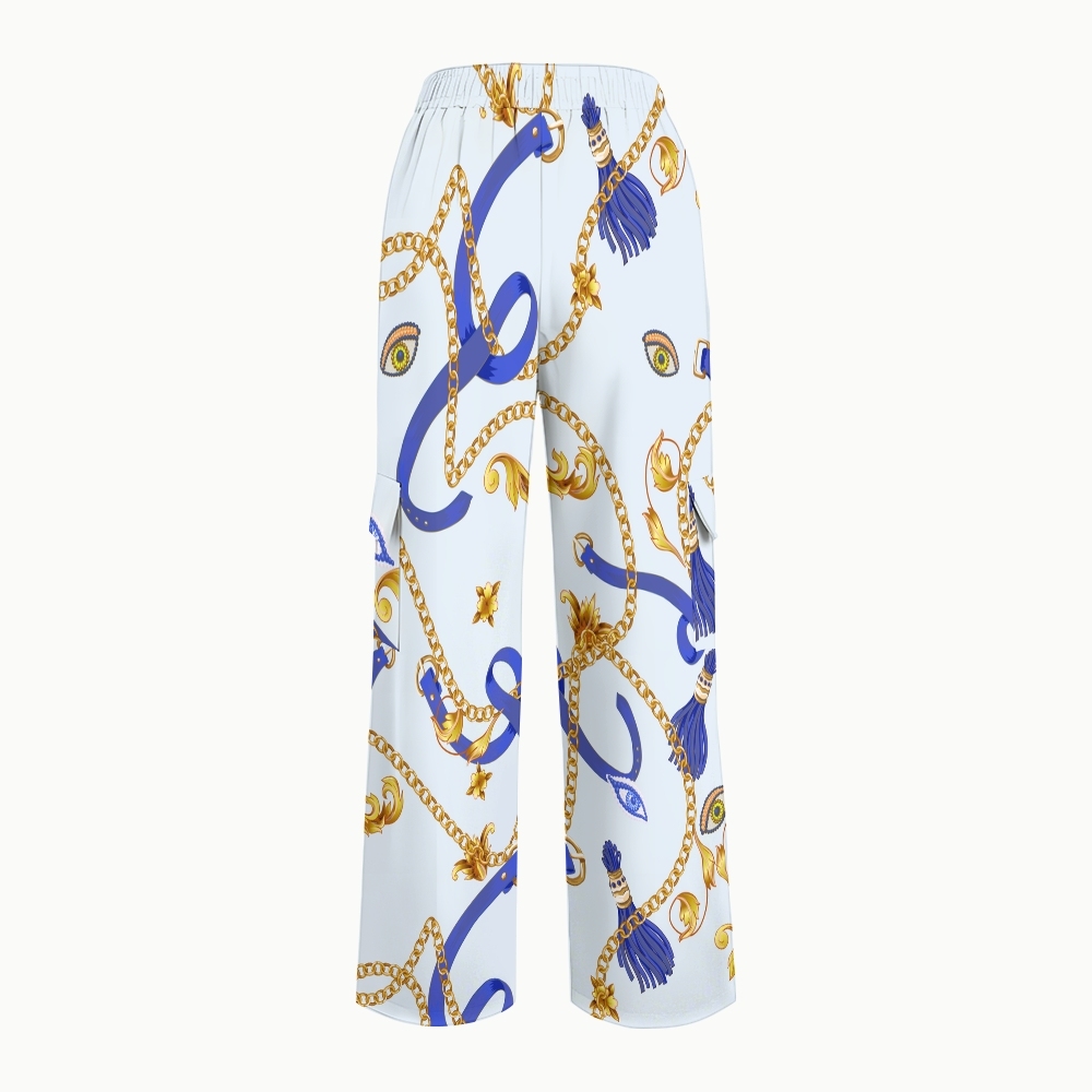 Women's Metallic Line Series Printed Scrub Set  SM08