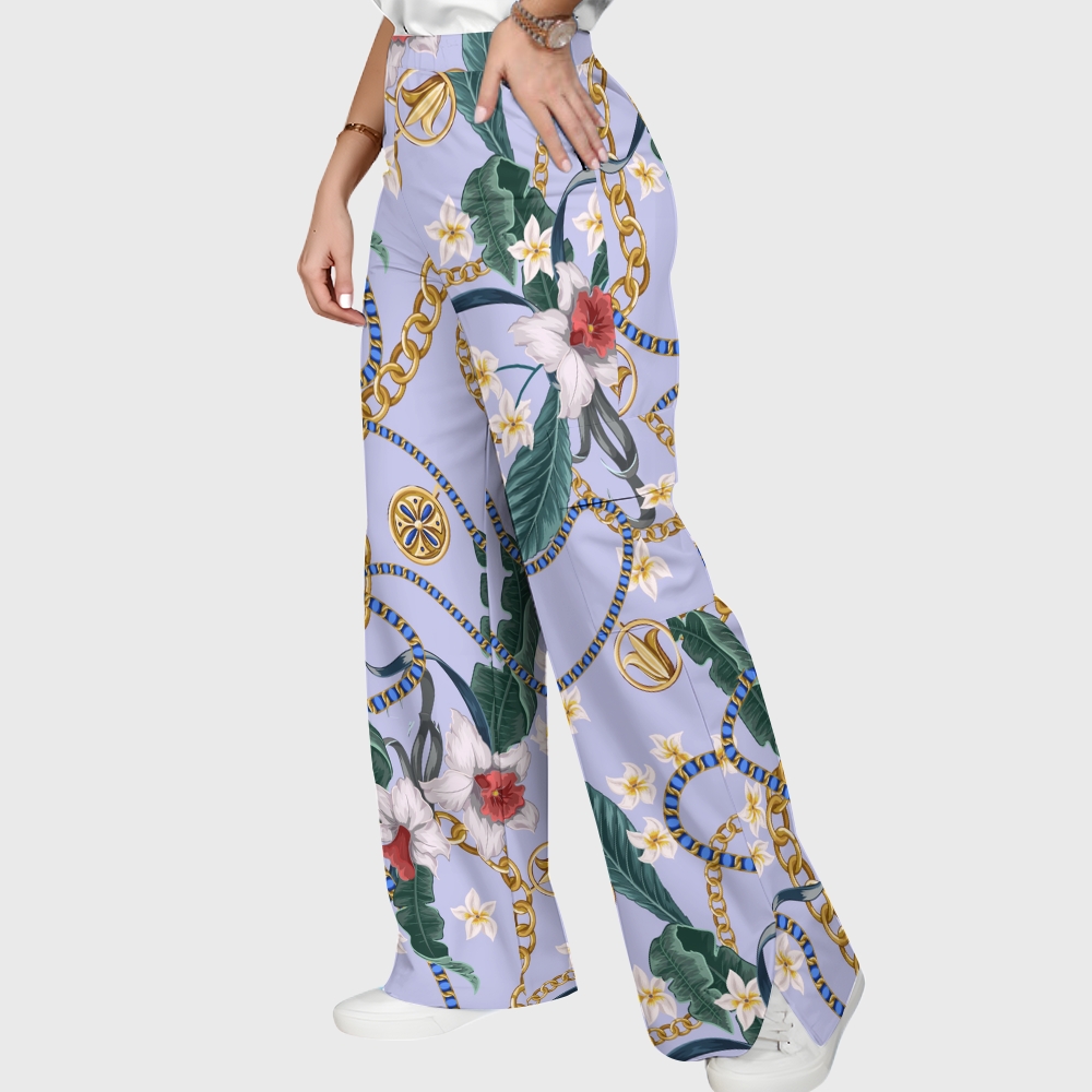 Women's Metallic Line Series Printed Scrub Set  SM09