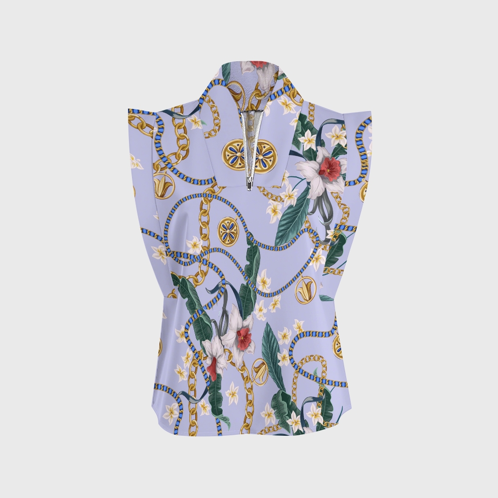 Women's Metallic Line Series Printed Scrub Set  SM09