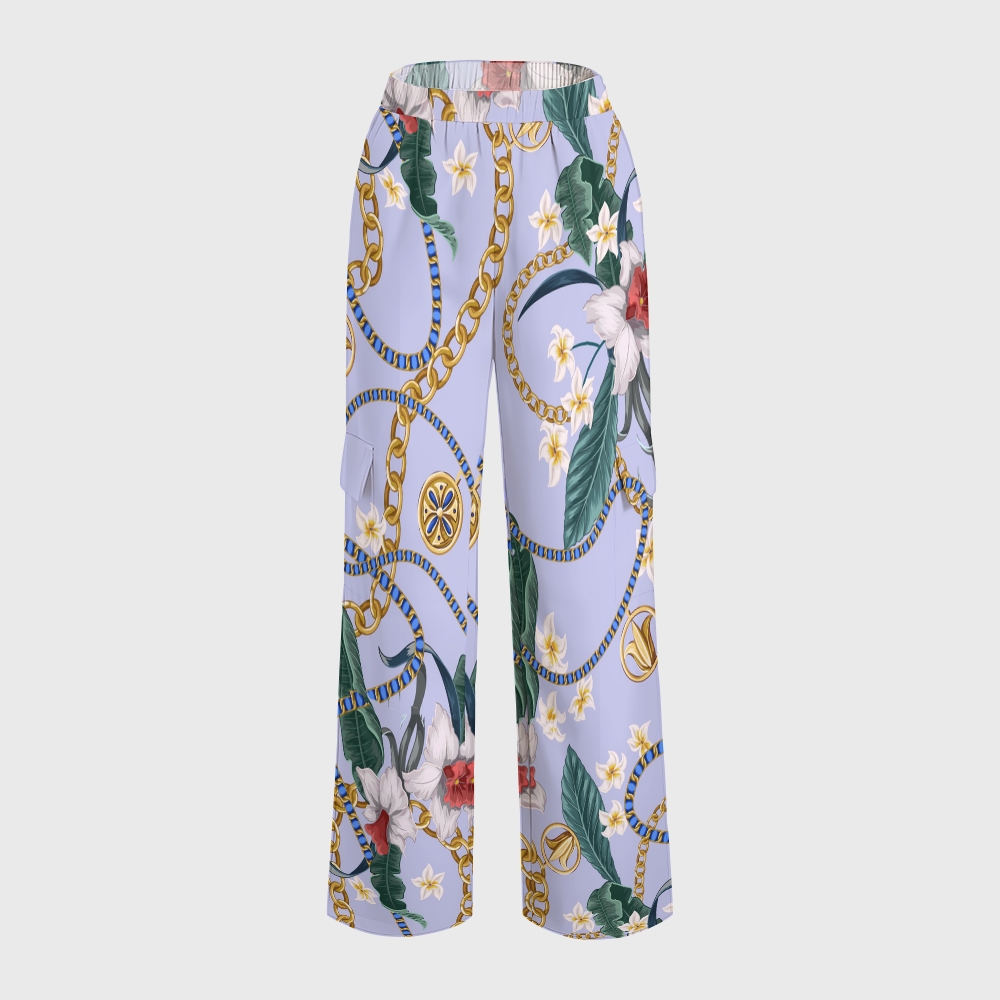 Women's Metallic Line Series Printed Scrub Set  SM09