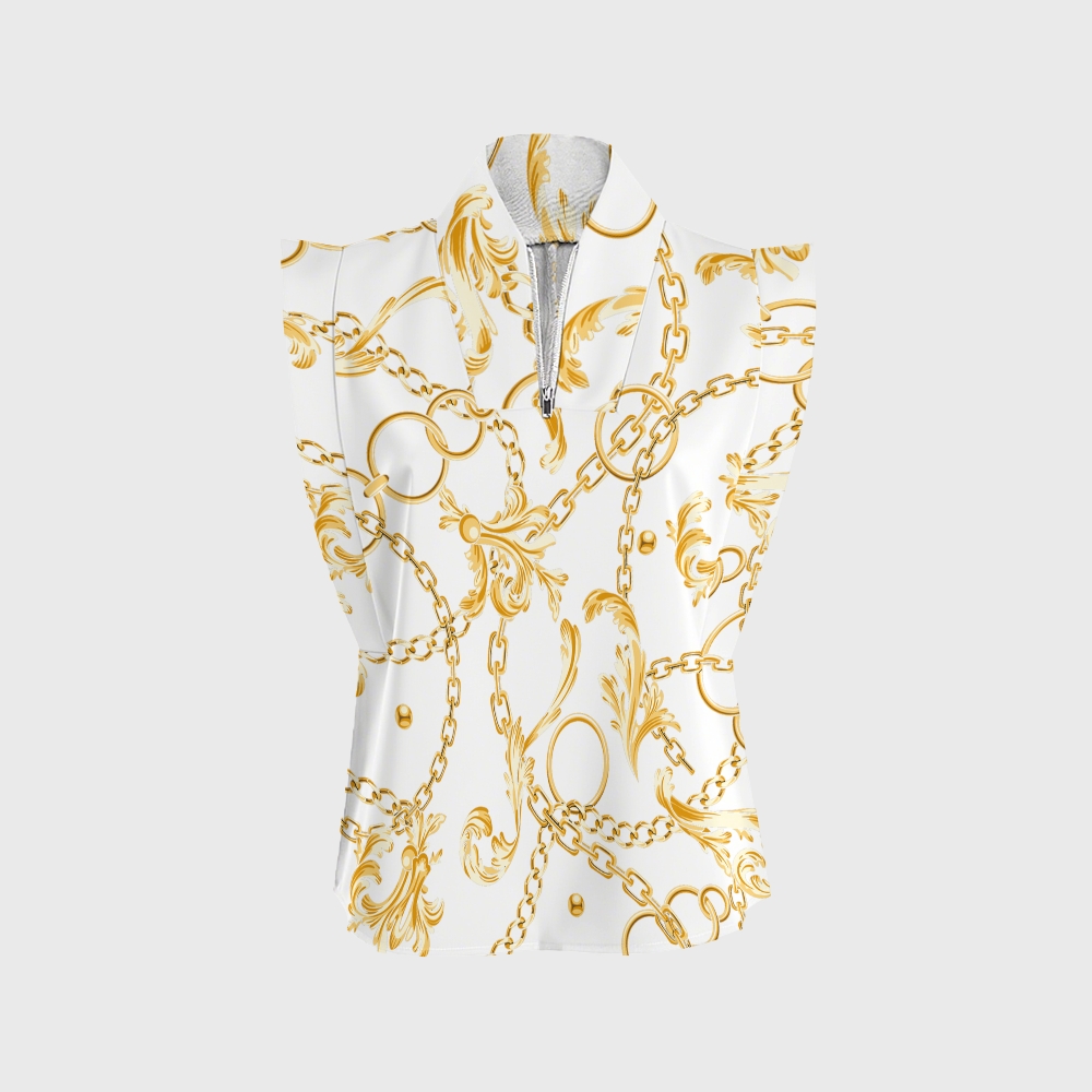 Women's Metallic Line Series Printed Scrub Set  SM11