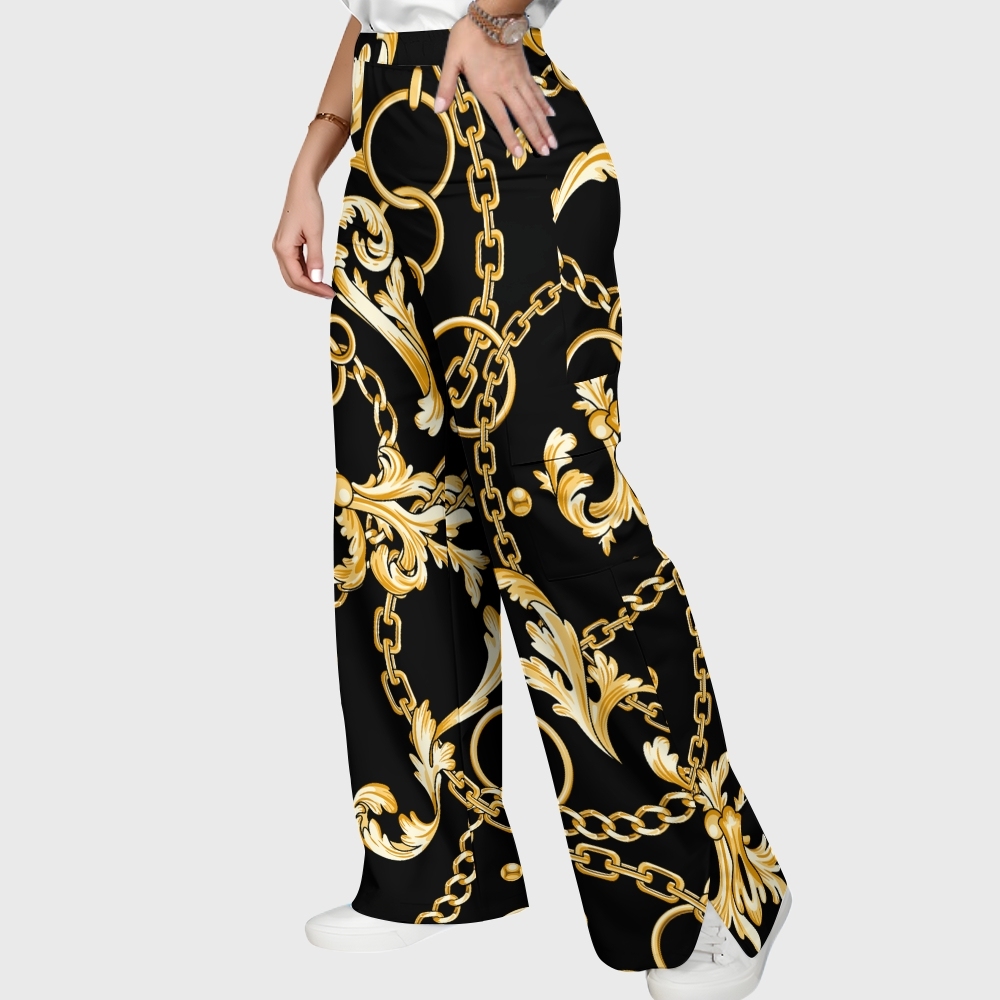 Women's Metallic Line Series Printed Scrub Set  SM12