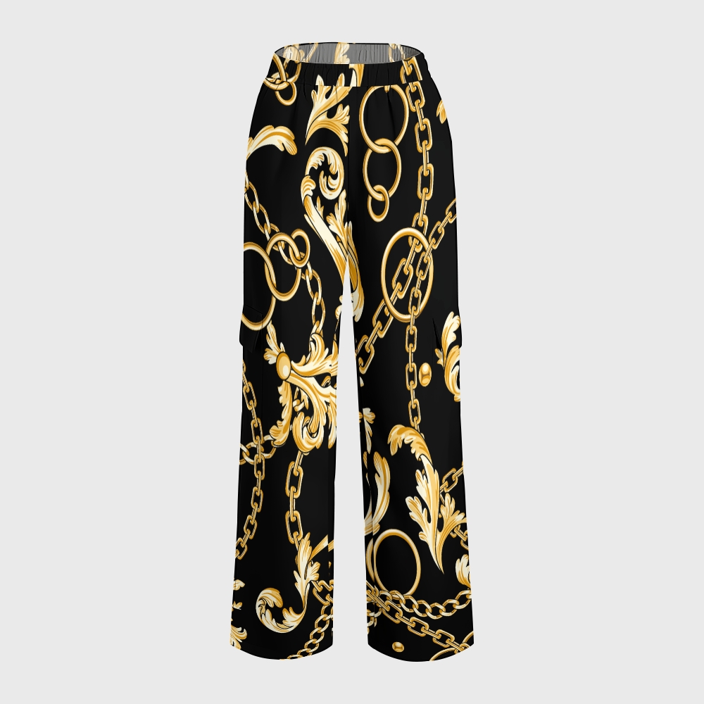 Women's Metallic Line Series Printed Scrub Set  SM12