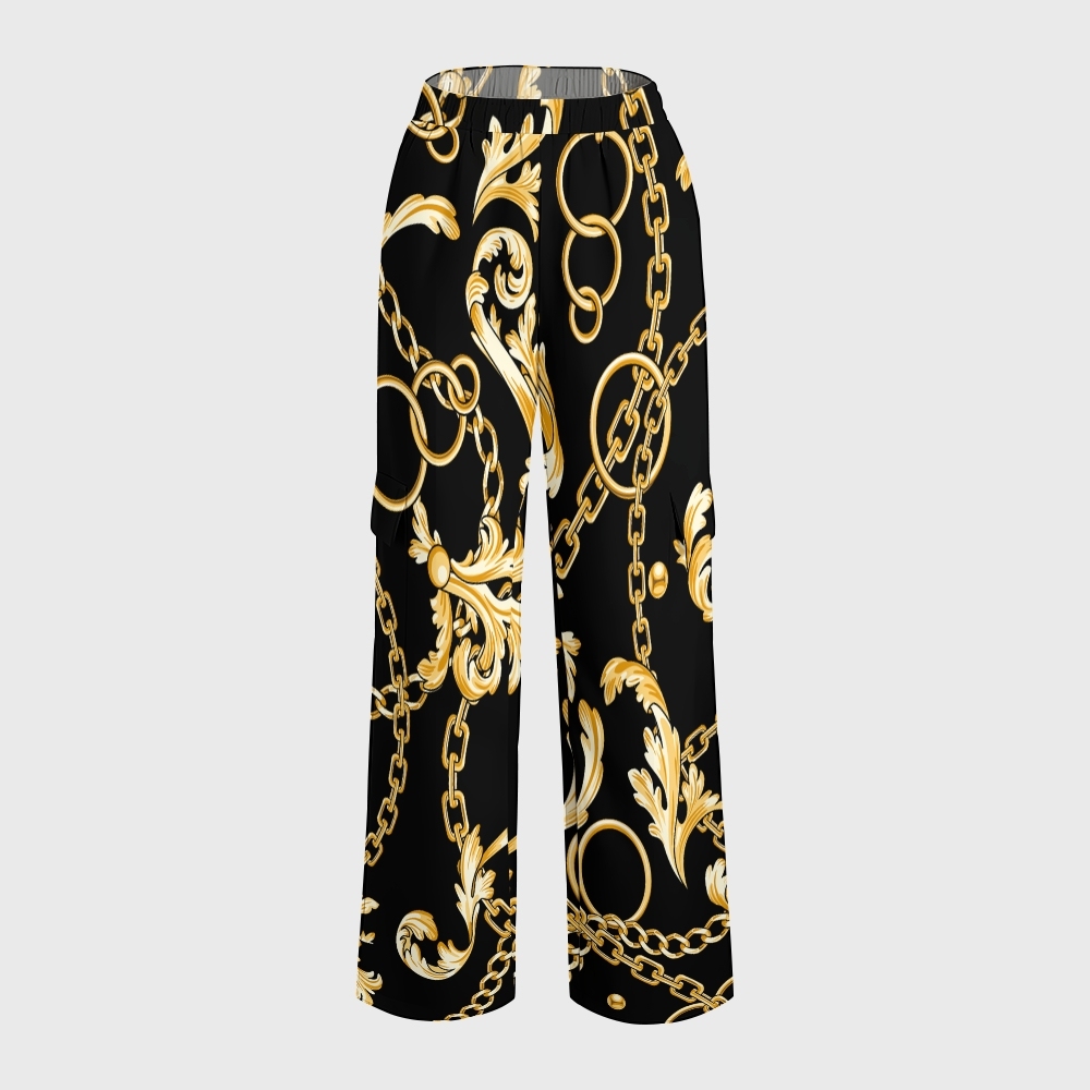 Women's Metallic Line Series Printed Scrub Set  SM12