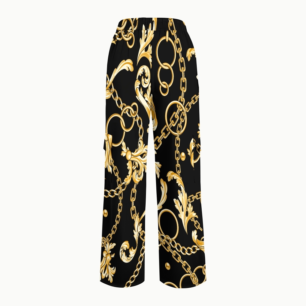 Women's Metallic Line Series Printed Scrub Set  SM12