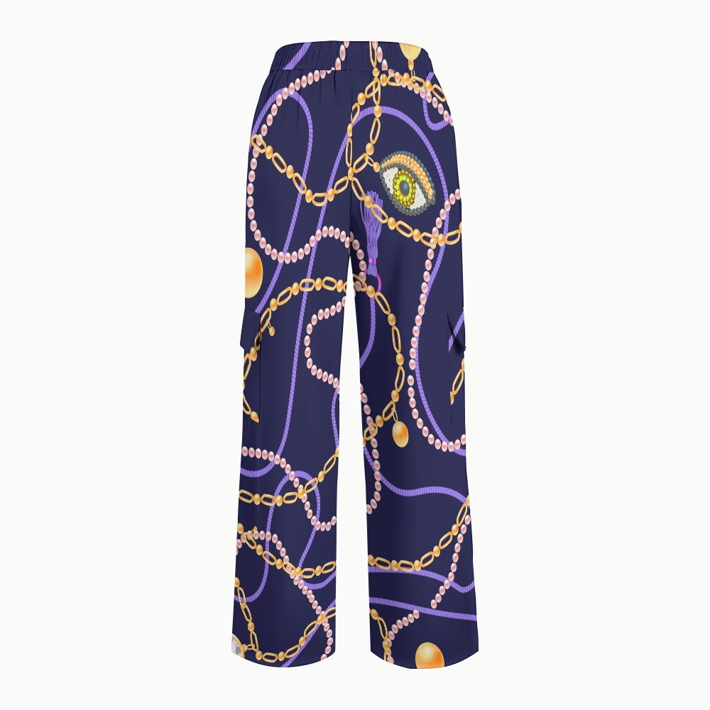 Women's Metallic Line Series Printed Scrub Set  SM13