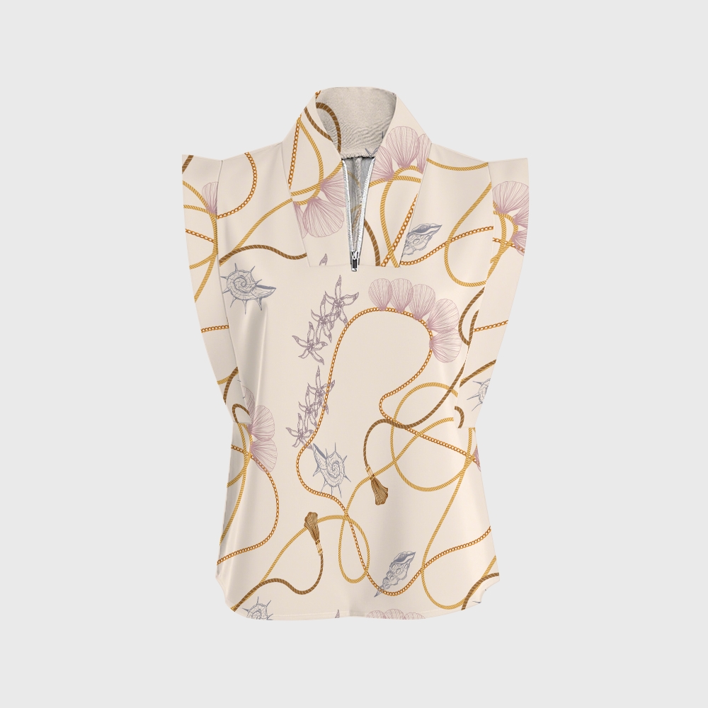 Women's Metallic Line Series Printed Scrub Set  SM14