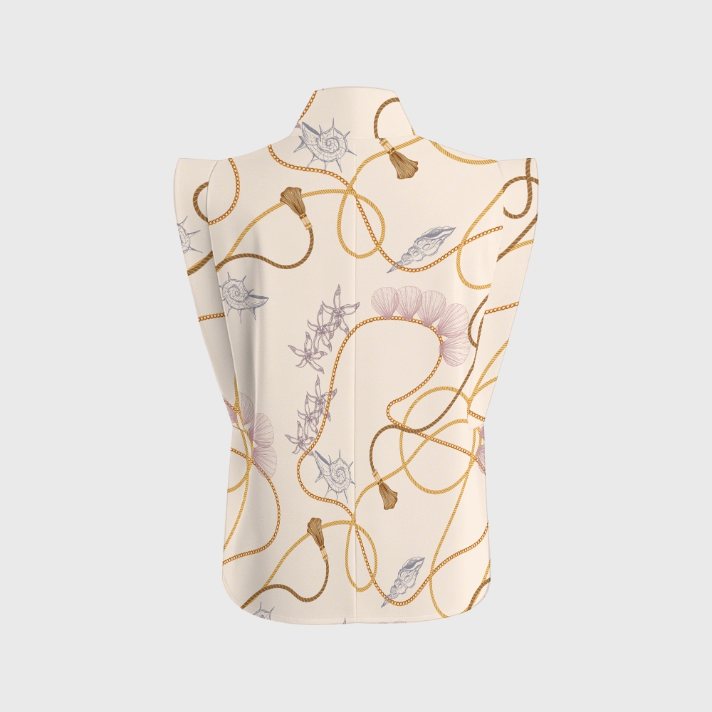 Women's Metallic Line Series Printed Scrub Set  SM14