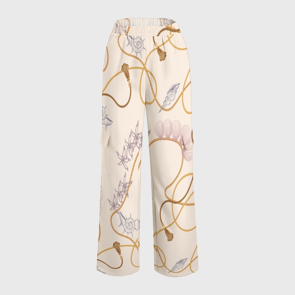 Women's Metallic Line Series Printed Scrub Set  SM14