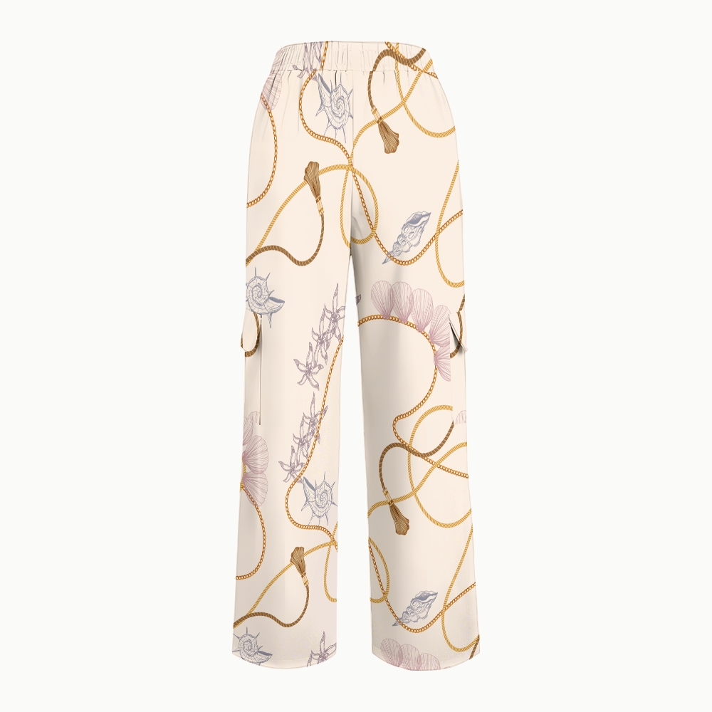Women's Metallic Line Series Printed Scrub Set  SM14