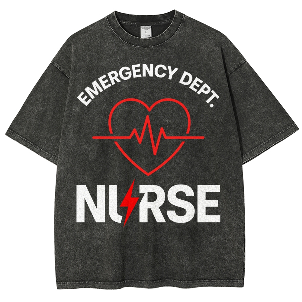 Emergency Dept. Nurse Washed Vintage T-shirt