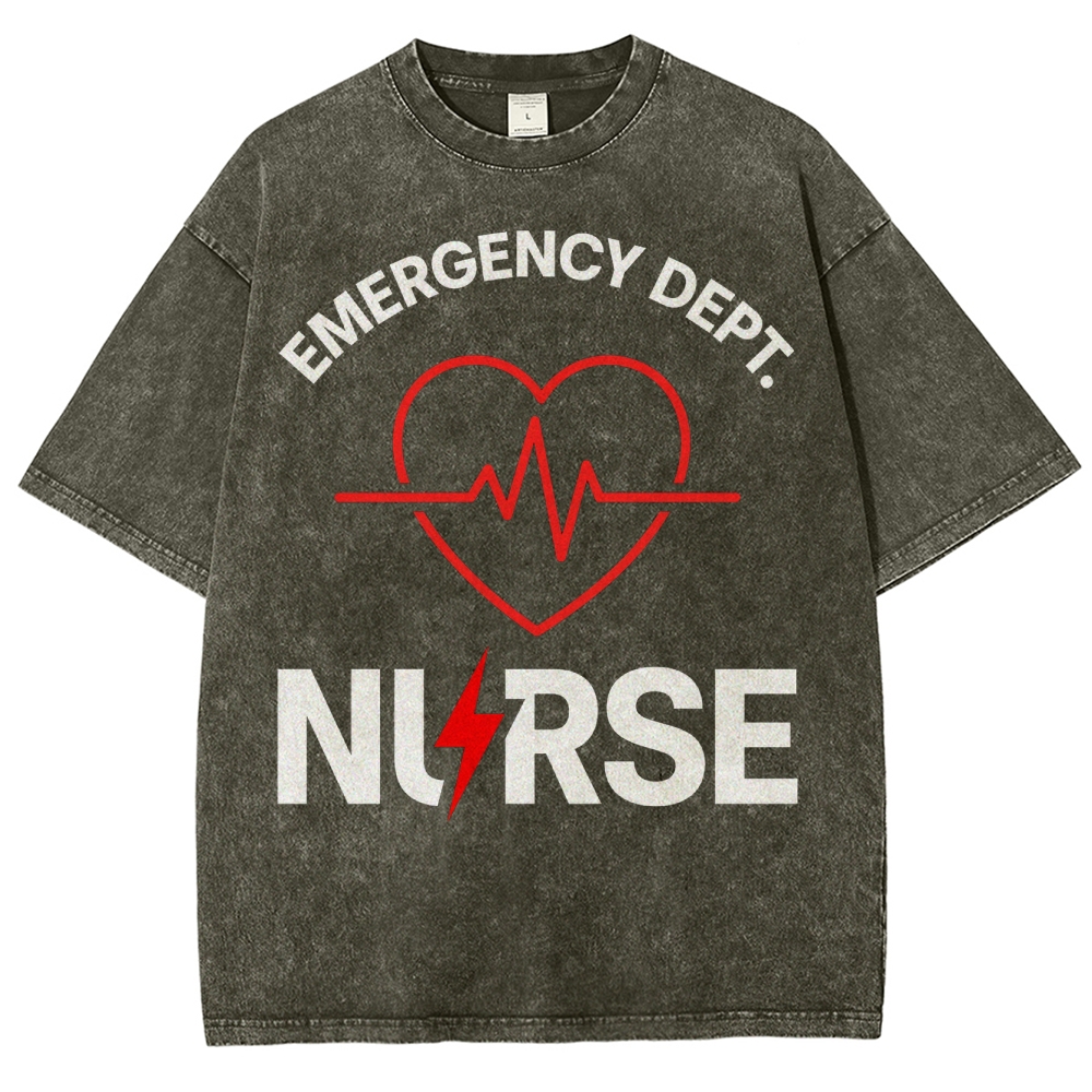 Emergency Dept. Nurse Washed Vintage T-shirt