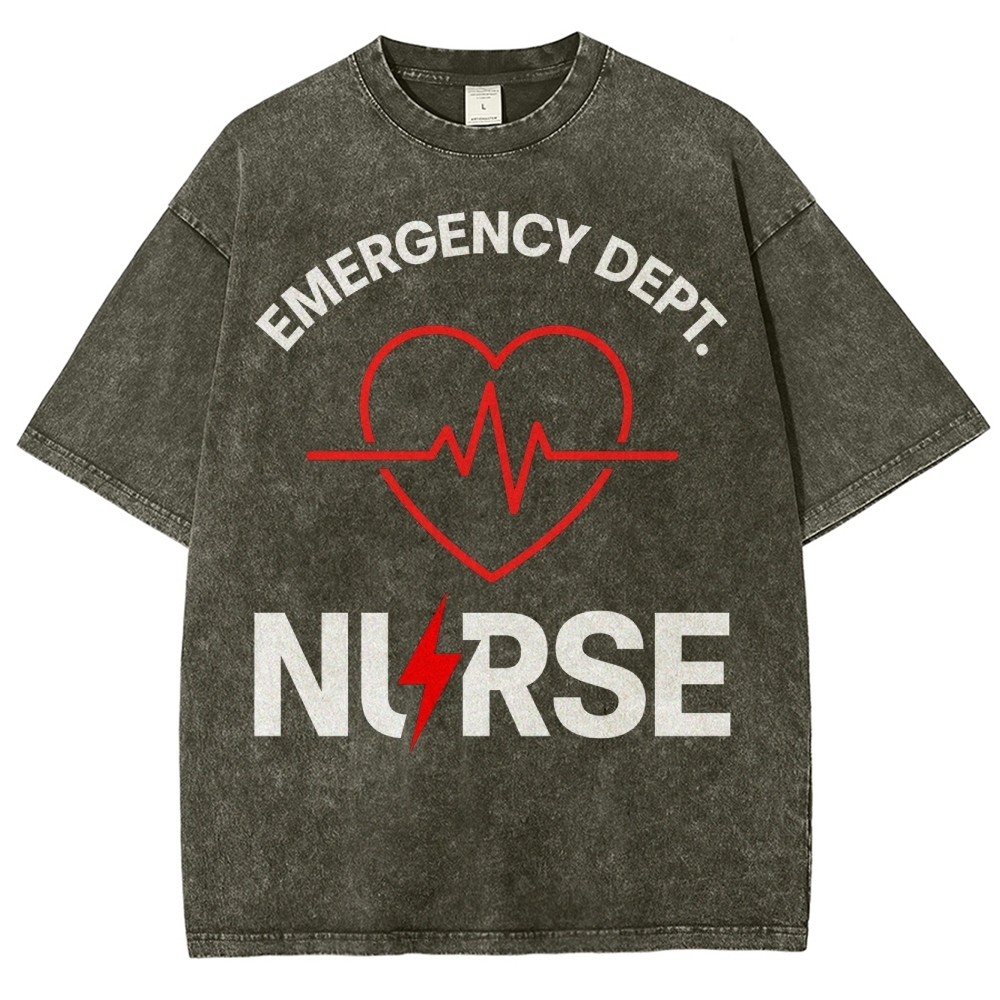 Emergency Dept. Nurse Washed Vintage T-shirt