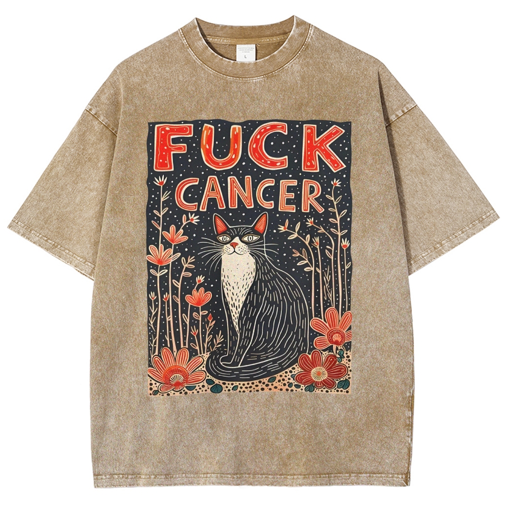 F*uck Cancer Washed Vintage T-shirt