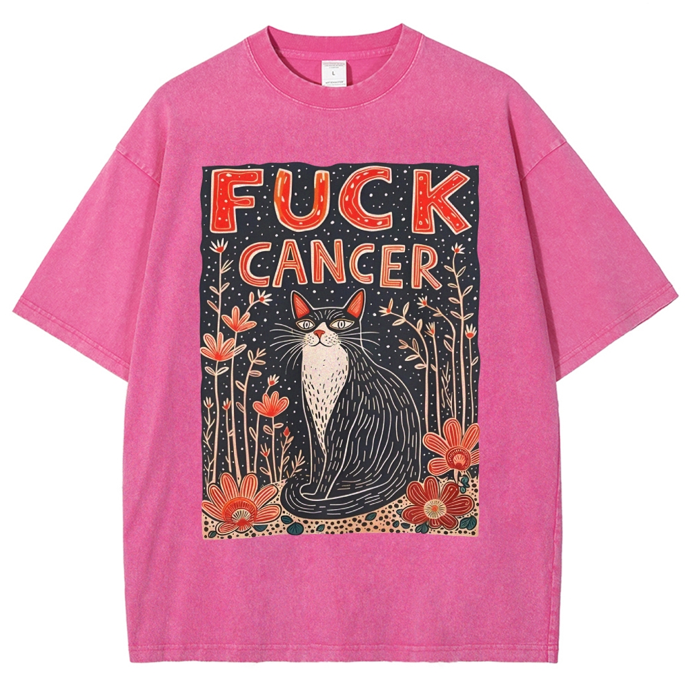 F*uck Cancer Washed Vintage T-shirt
