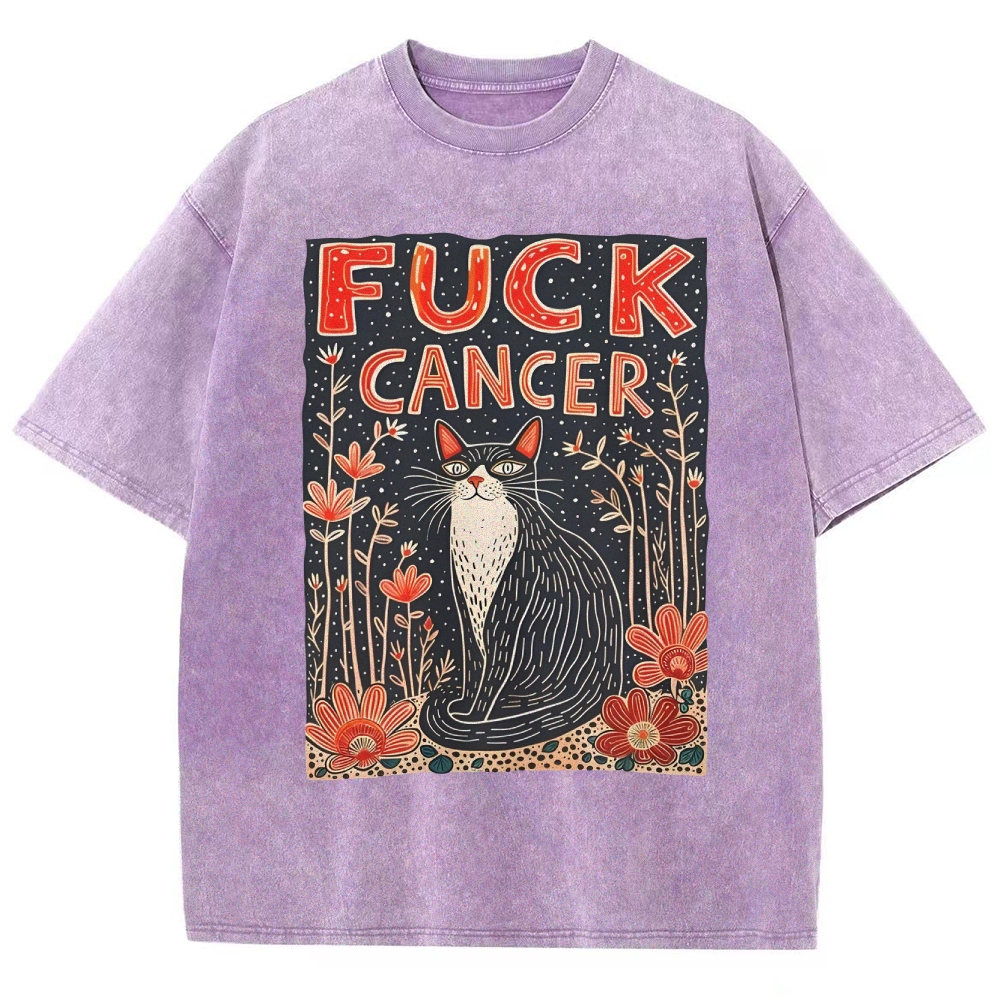 F*uck Cancer Washed Vintage T-shirt