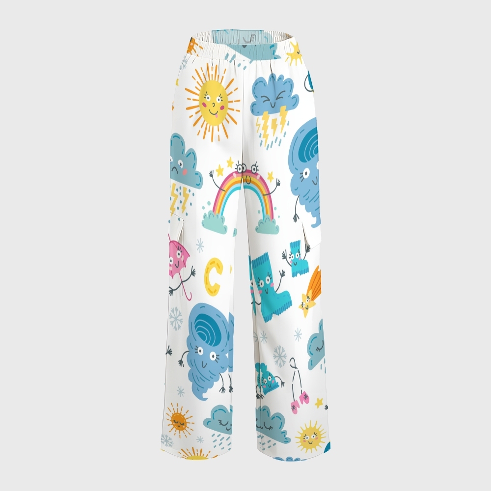 Women's Children's Cartoon Printed Scrub Set SK02