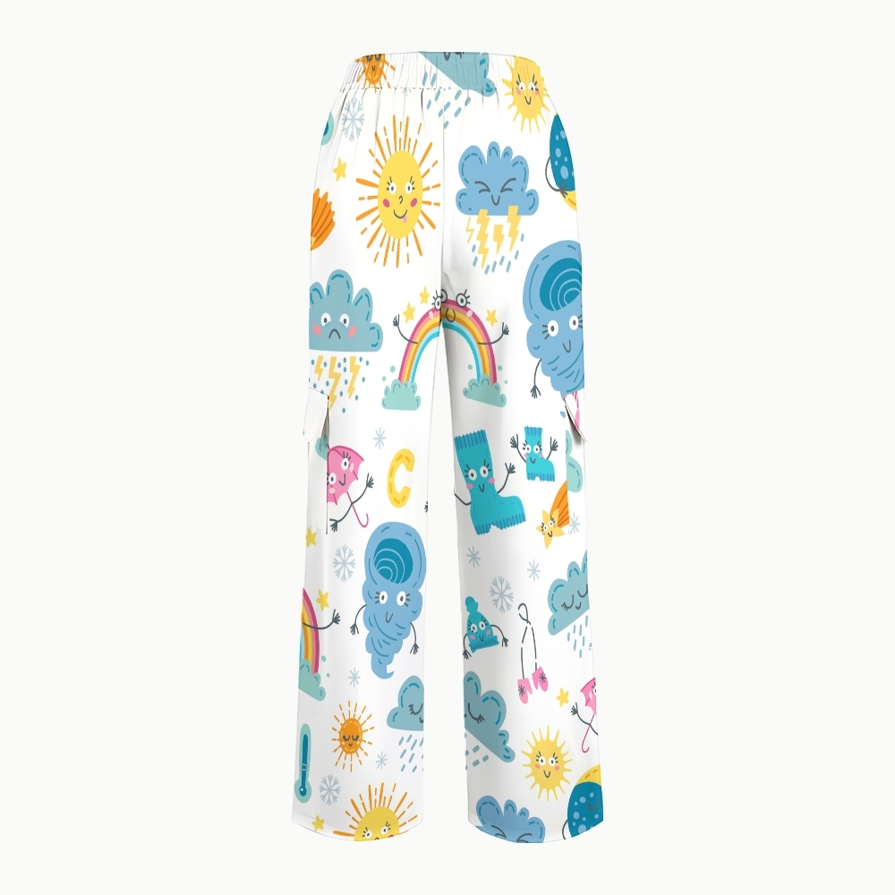 Women's Children's Cartoon Printed Scrub Set SK02