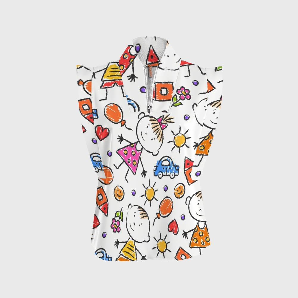 Women's Children's Cartoon Printed Scrub Set SK03