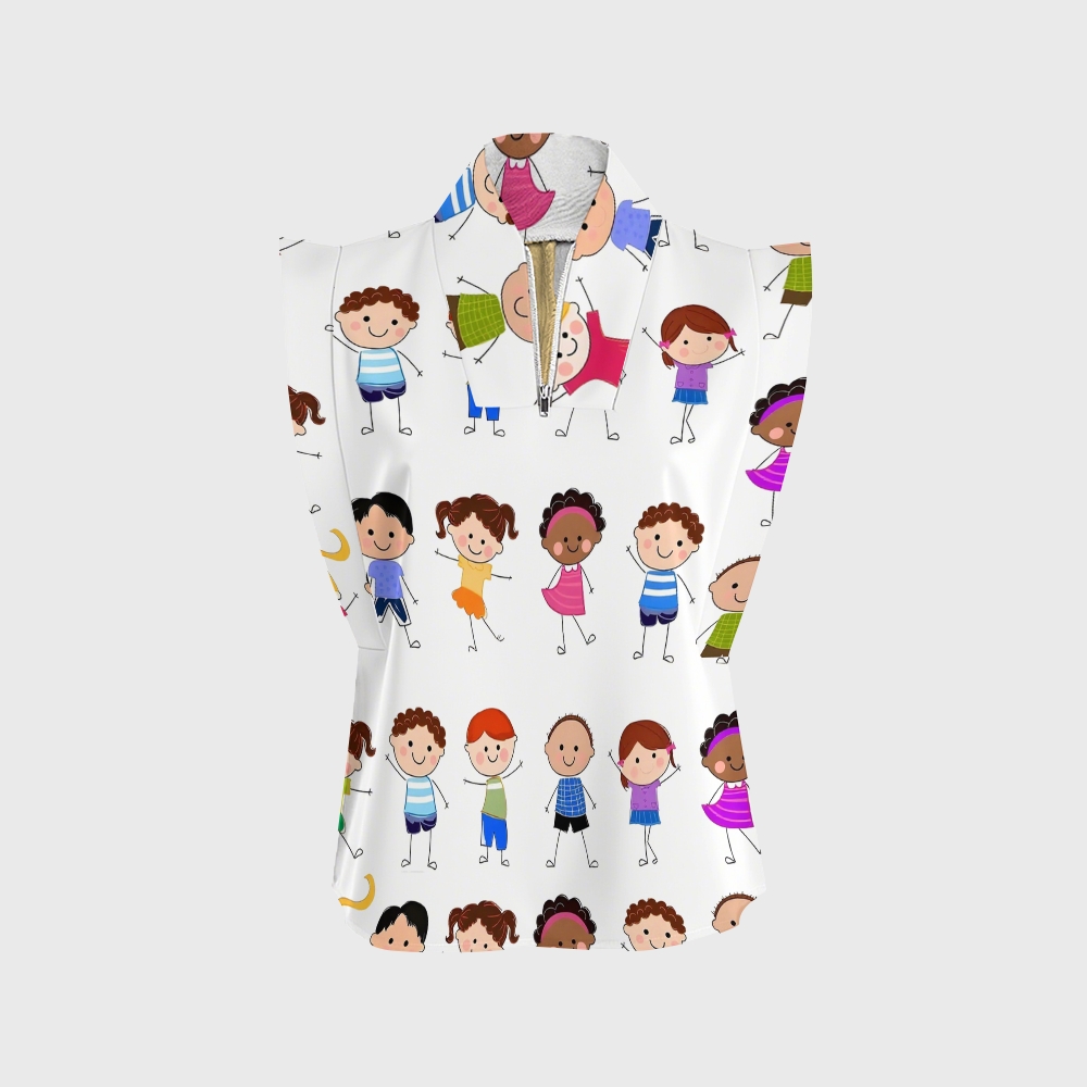 Women's Children's Cartoon Printed Scrub Set SK04