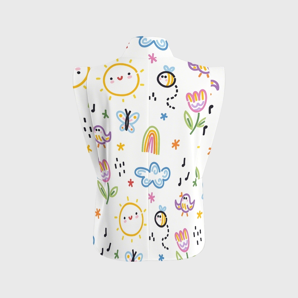 Women's Children's Cartoon Printed Scrub Set SK06