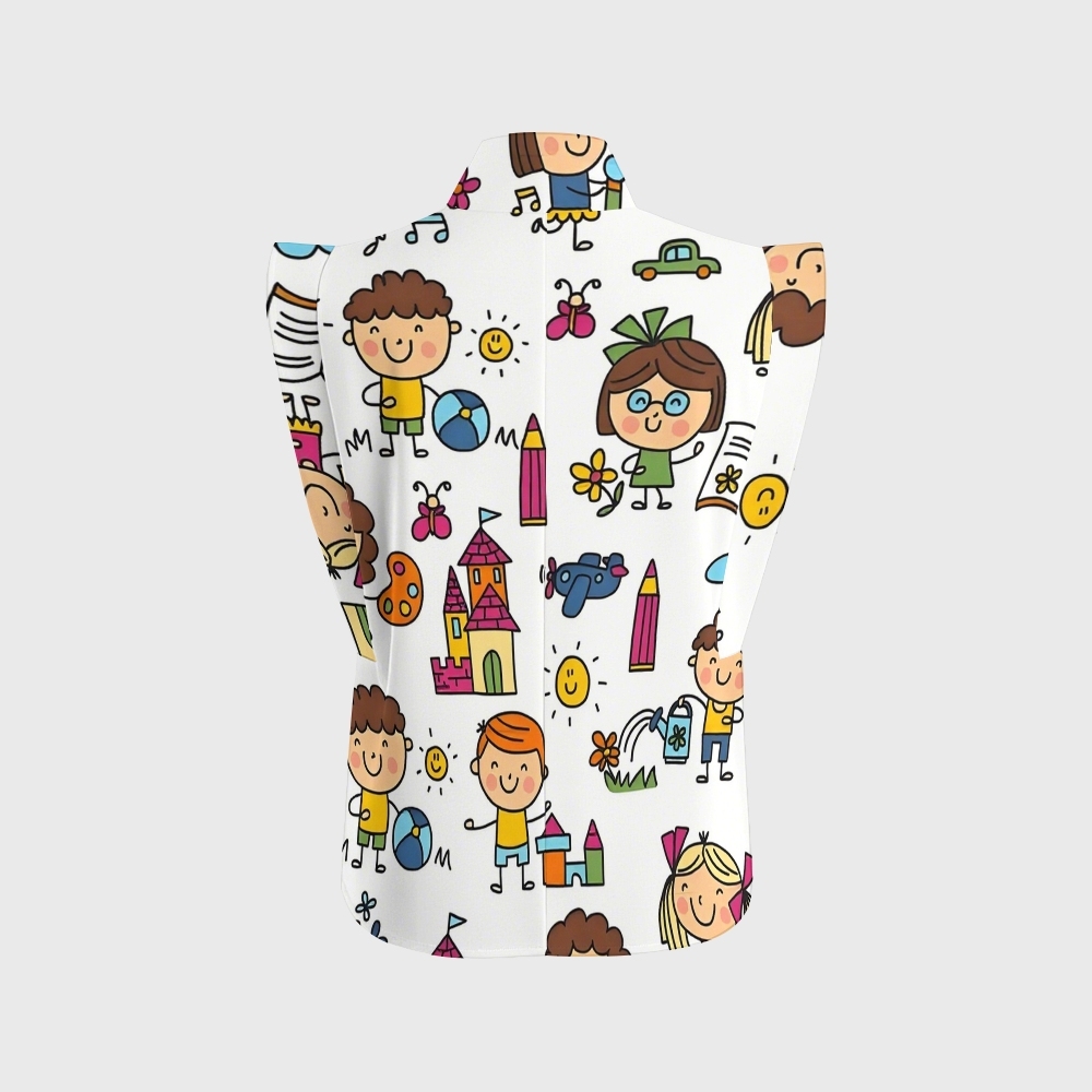 Women's Children's Cartoon Printed Scrub Set SK07