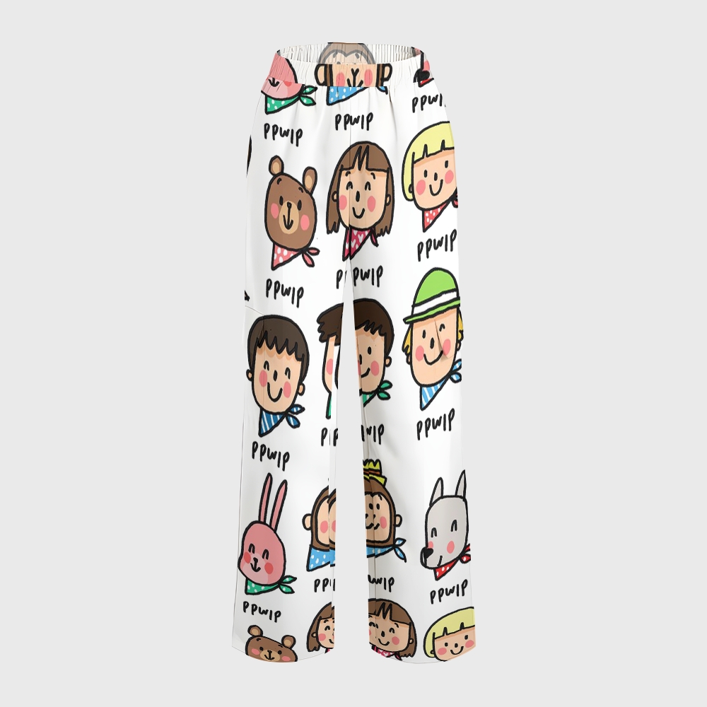 Women's Children's Cartoon Printed Scrub Set SK08