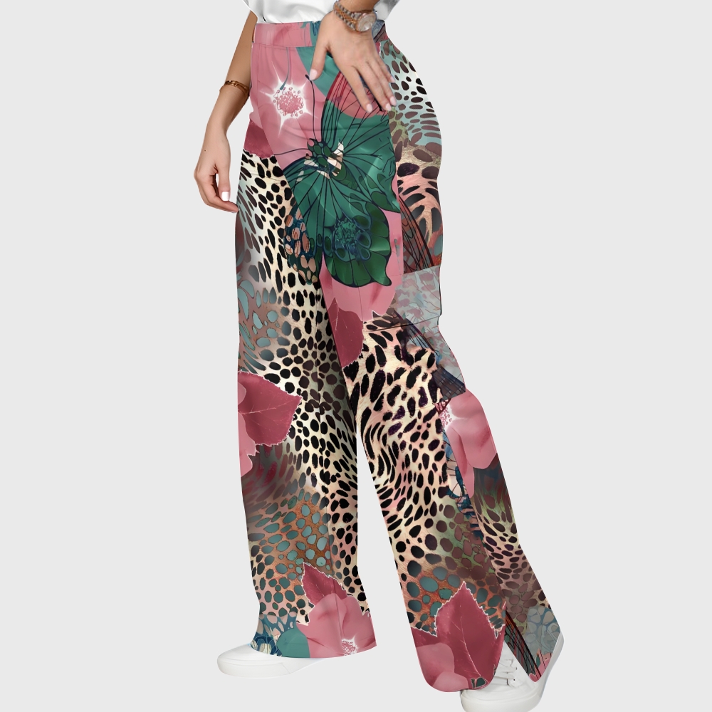 Women's leopard Print Scrub Set SL829