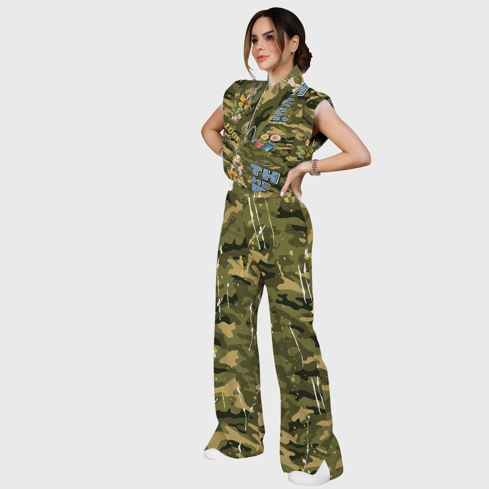 Women's Camouflage Scrub Set JC8291