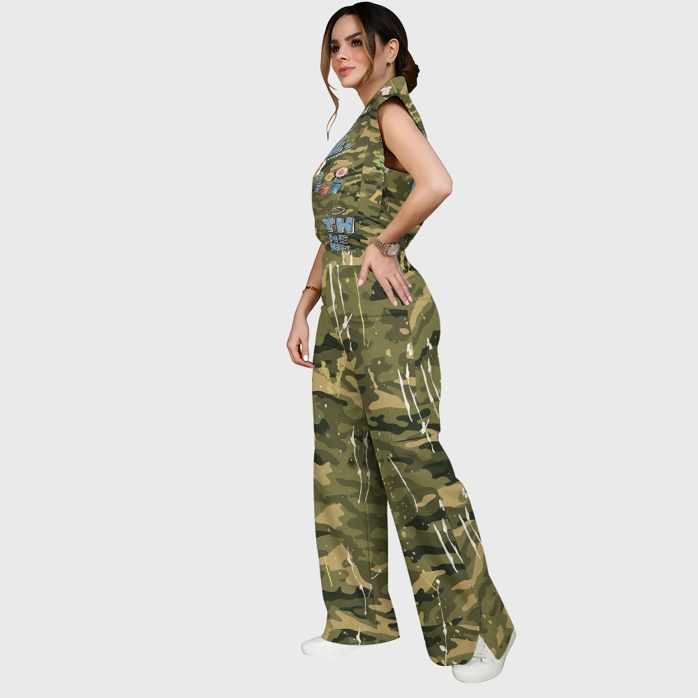 Women's Camouflage Scrub Set JC8291