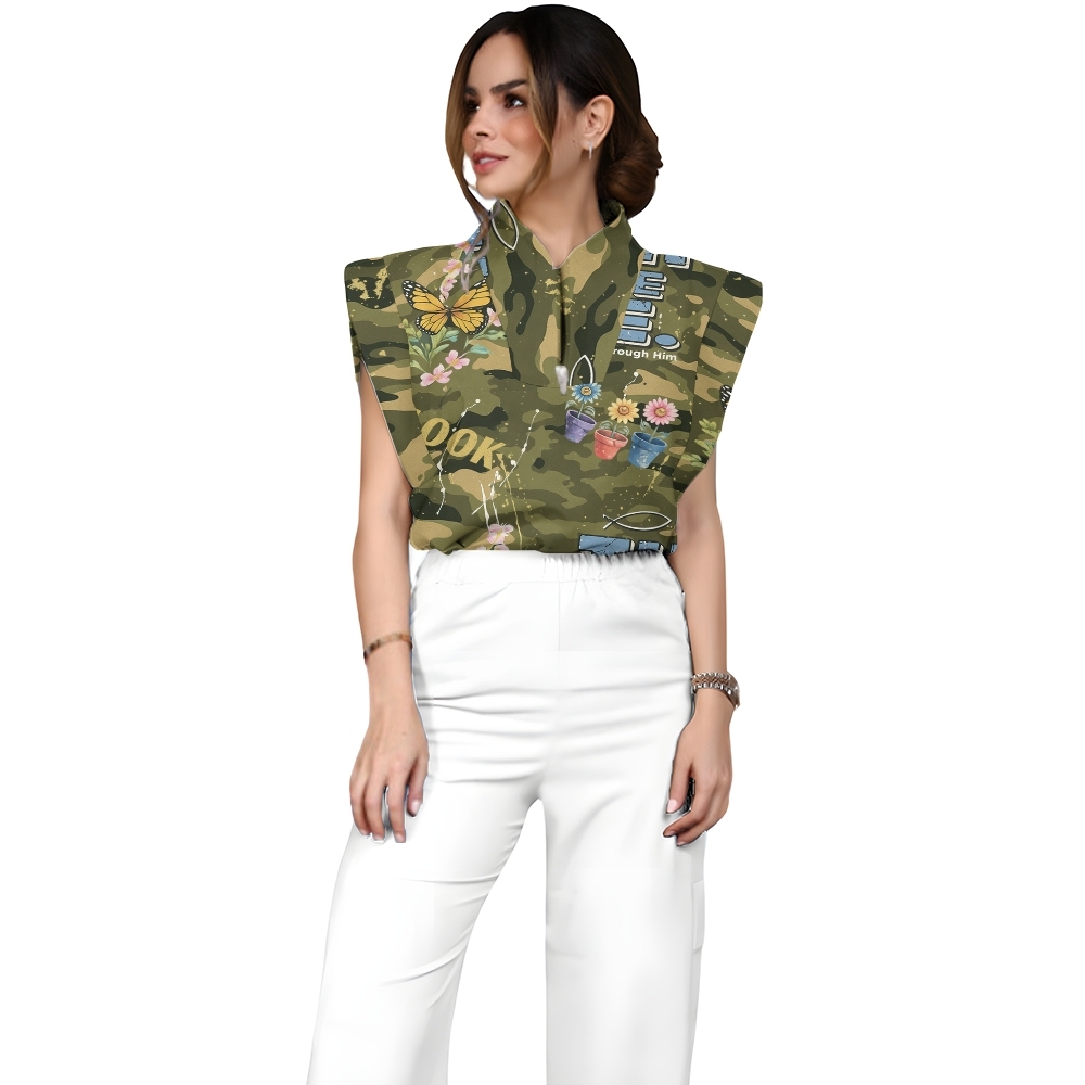 Women's Camouflage Scrub Set JC8291