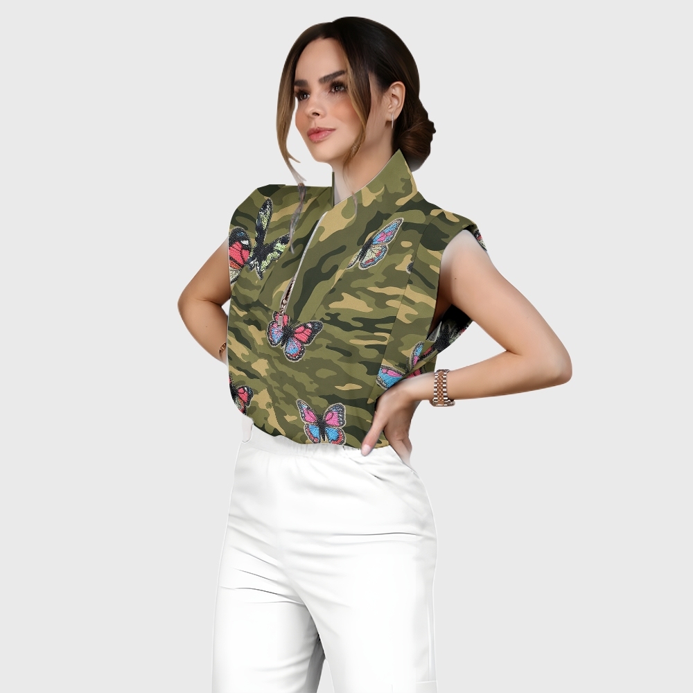 Women's Camouflage Scrub Set JC8292