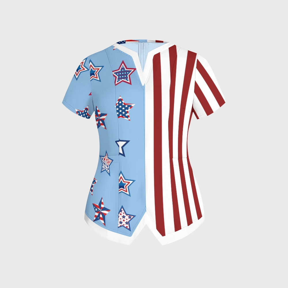 Women's American Elements Printed Scrub Set SAA01