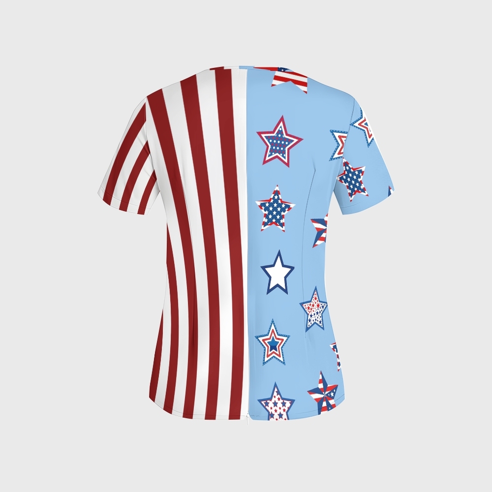 Women's American Elements Printed Scrub Set SAA01