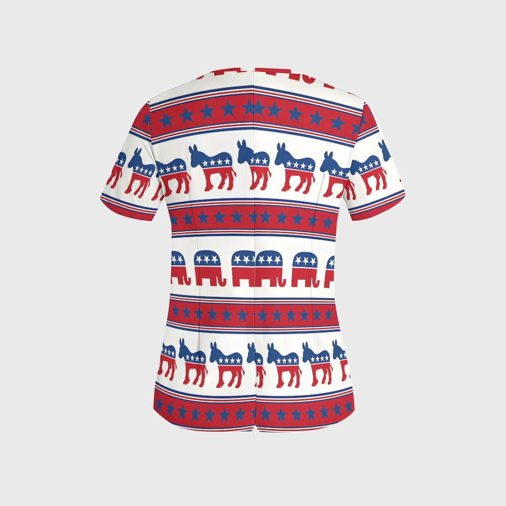 Women's American Elements Printed Scrub Set SAA02