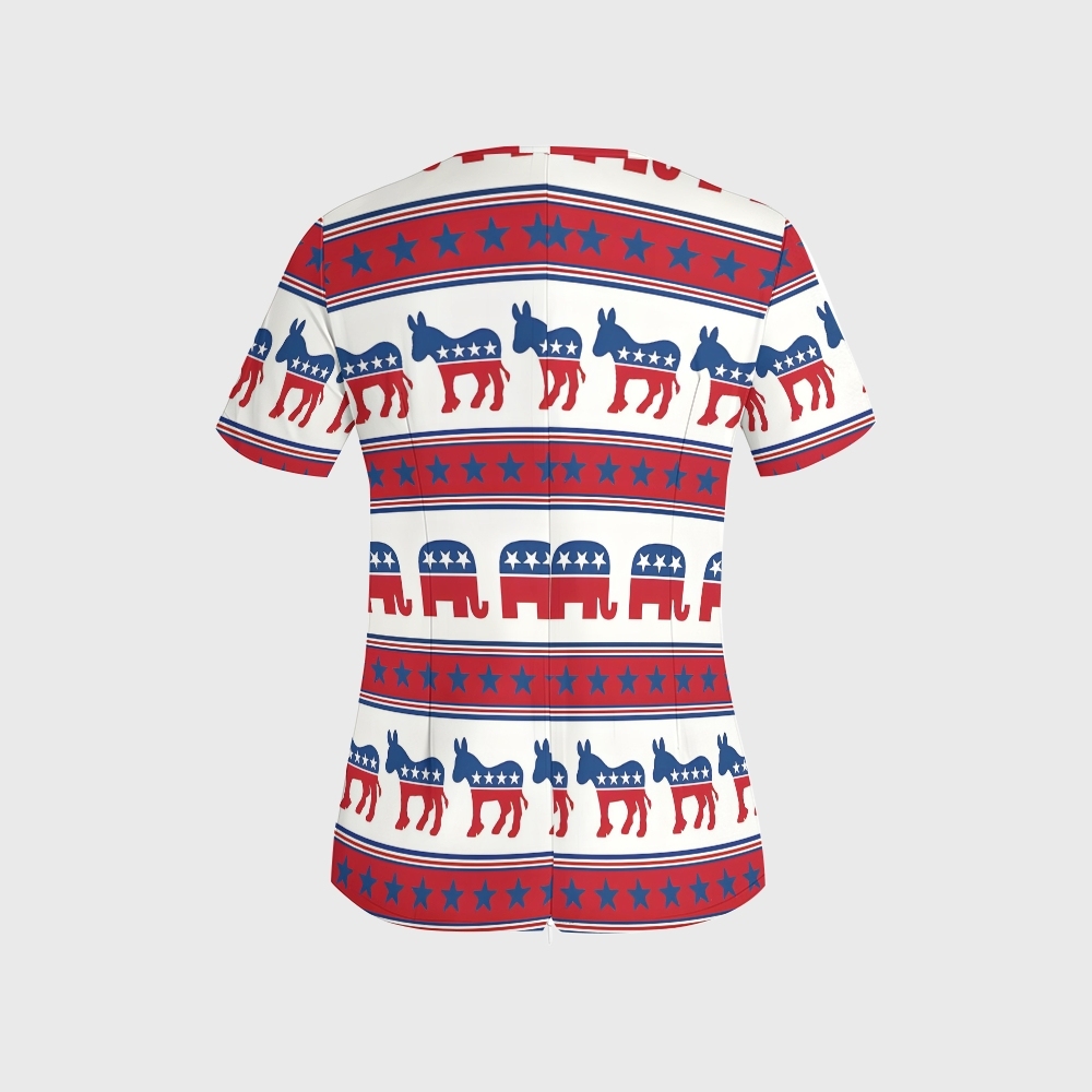 Women's American Elements Printed Scrub Set SAA02