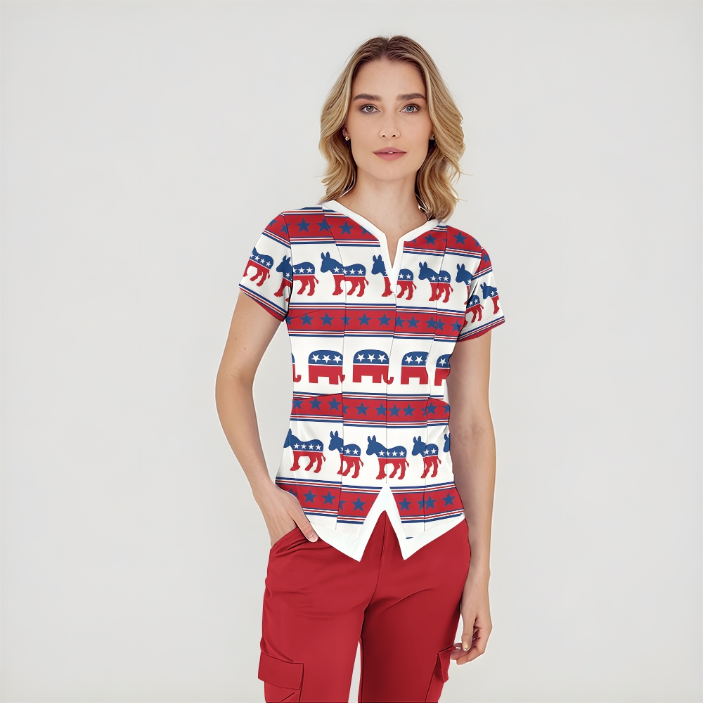 Women's American Elements Printed Scrub Set SAA02