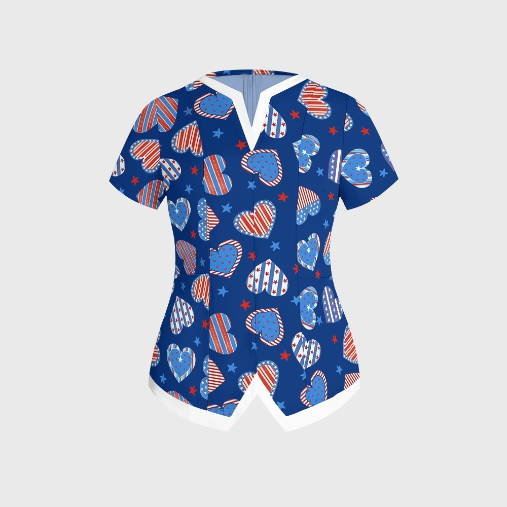 Women's American Elements Printed Scrub Set SAA03