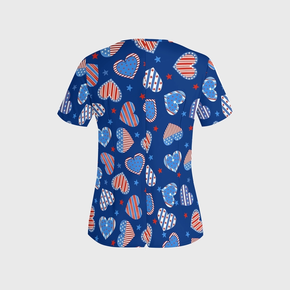 Women's American Elements Printed Scrub Set SAA03