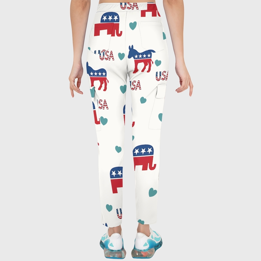 Women's American Elements Printed Scrub Set SAA04