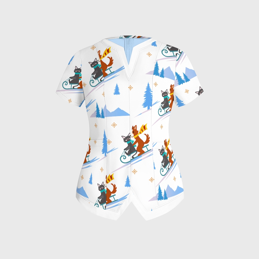 Women's American Elements Printed Scrub Set SAA06