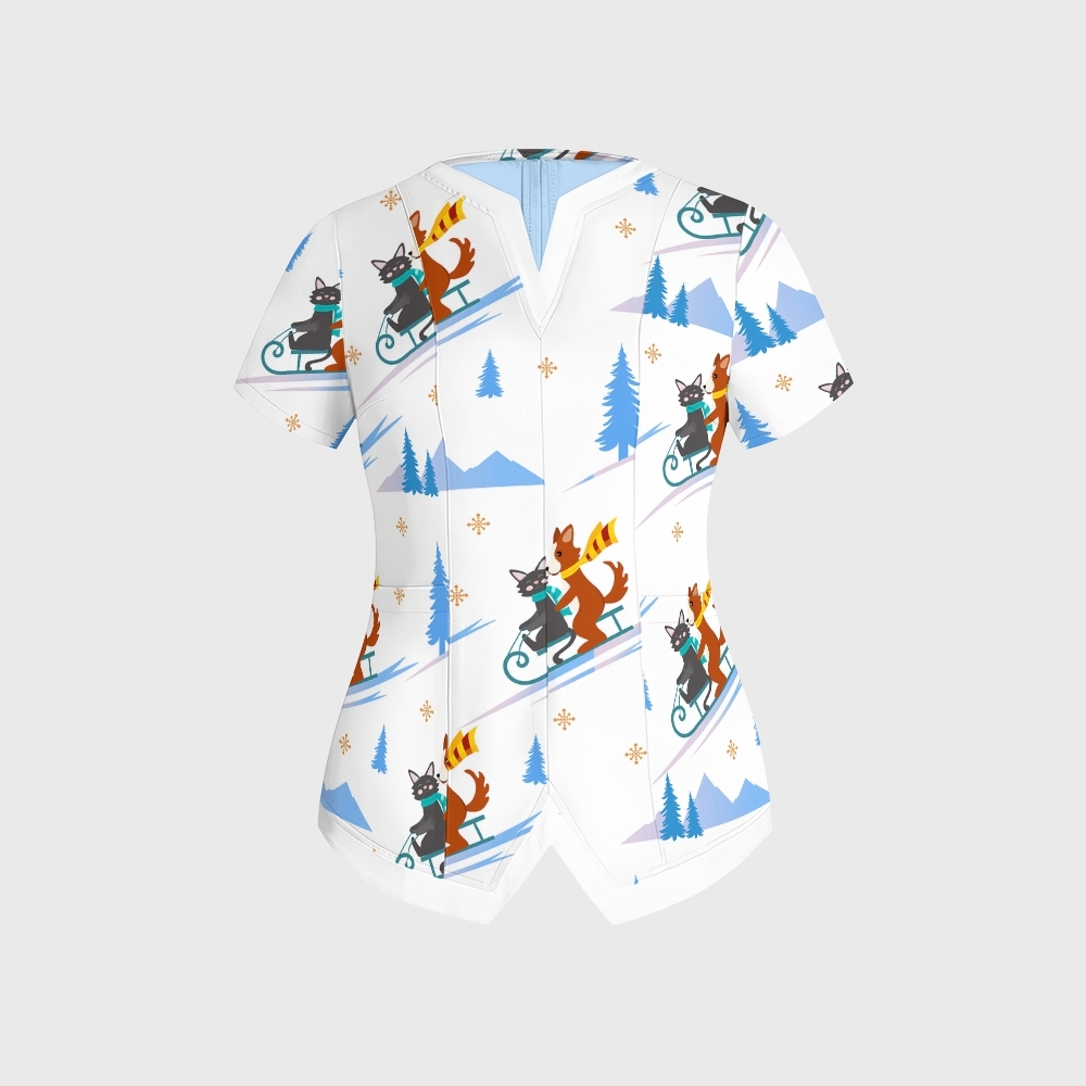 Women's American Elements Printed Scrub Set SAA06