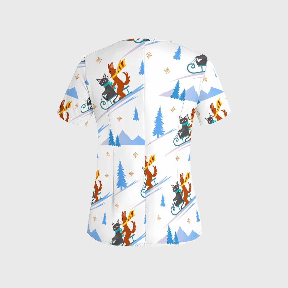 Women's American Elements Printed Scrub Set SAA06