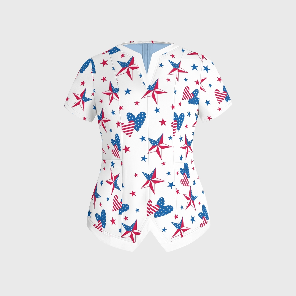 Women's American Elements Printed Scrub Set SAA07