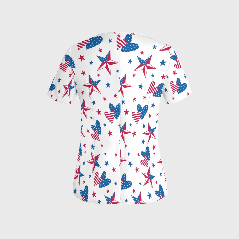 Women's American Elements Printed Scrub Set SAA07