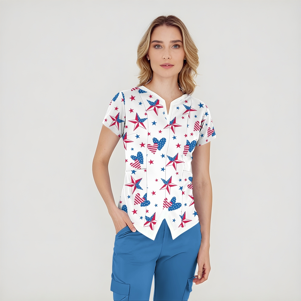 Women's American Elements Printed Scrub Set SAA07