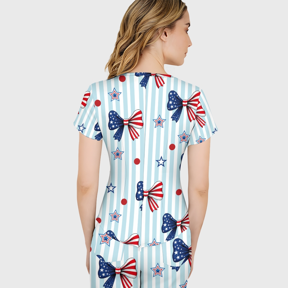 Women's American Elements Printed Scrub Set SAA08