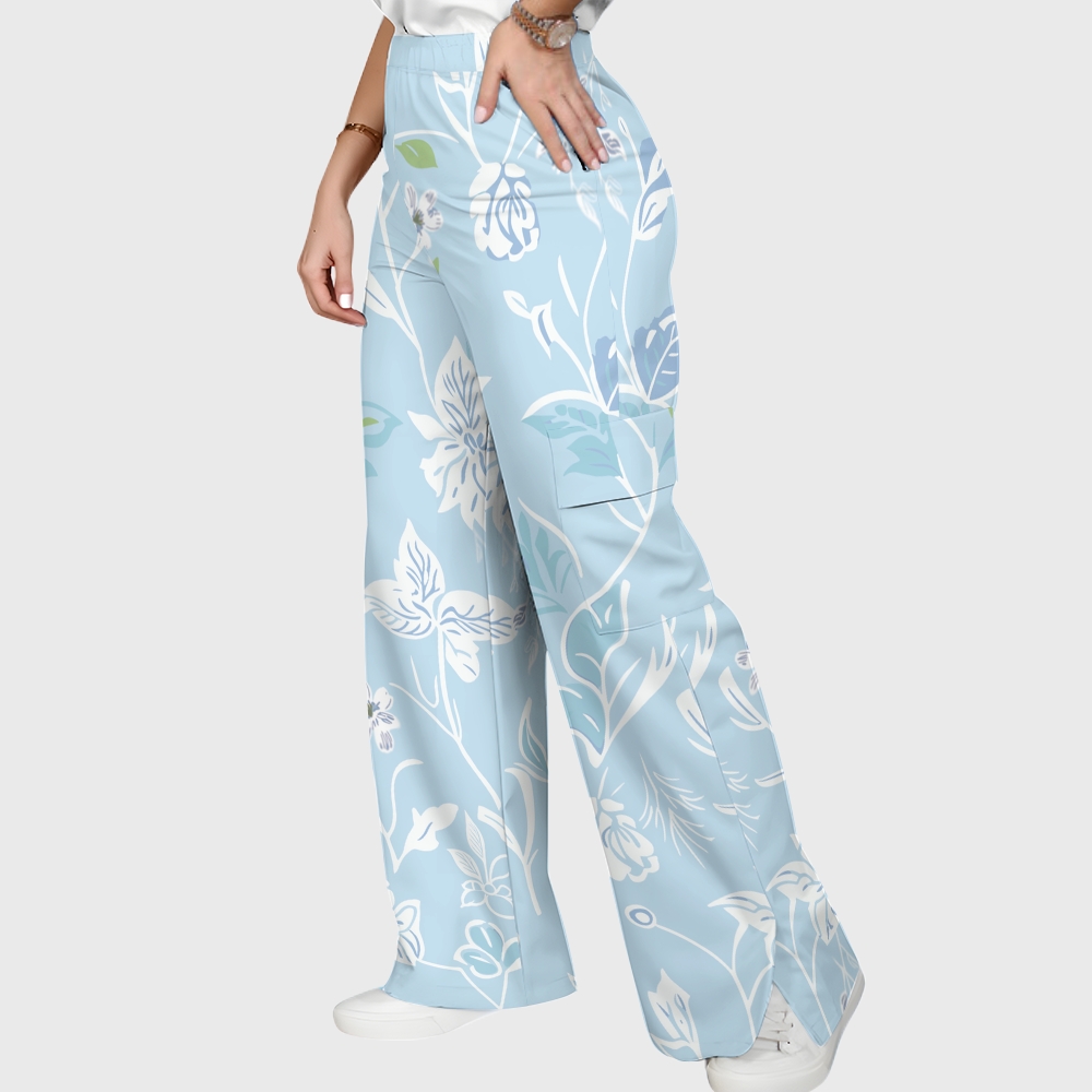 Women's Colorful Flower Series Scrub Set SF07