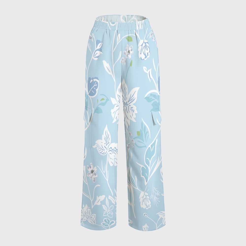 Women's Colorful Flower Series Scrub Set SF07